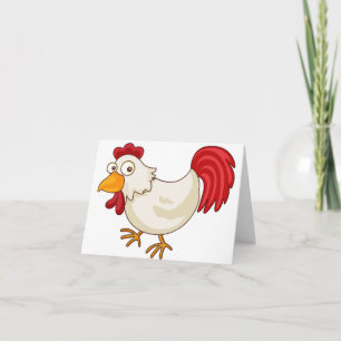 Cartoon Chicken Note Cards