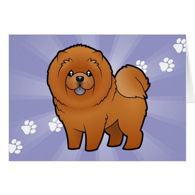 Cartoon Chow Chow (Front Horizontal)