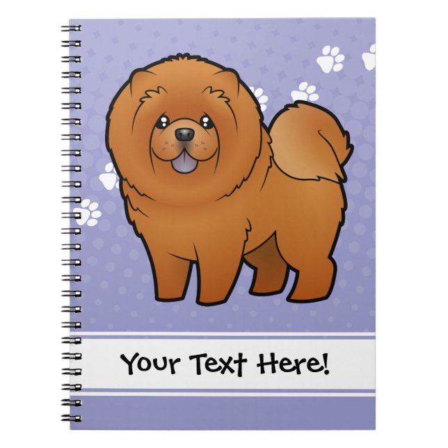 Cartoon Chow Chow Notebook (Front)