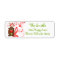 Cartoon Christmas Reindeer Return Address Label