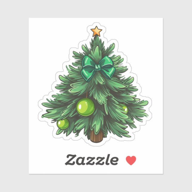 Cartoon christmas tree (Sheet)