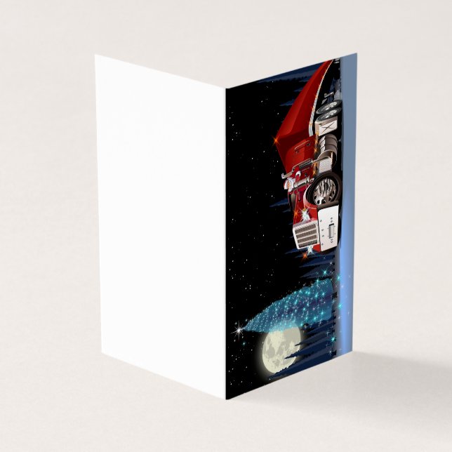 Cartoon Christmas truck (Outside)