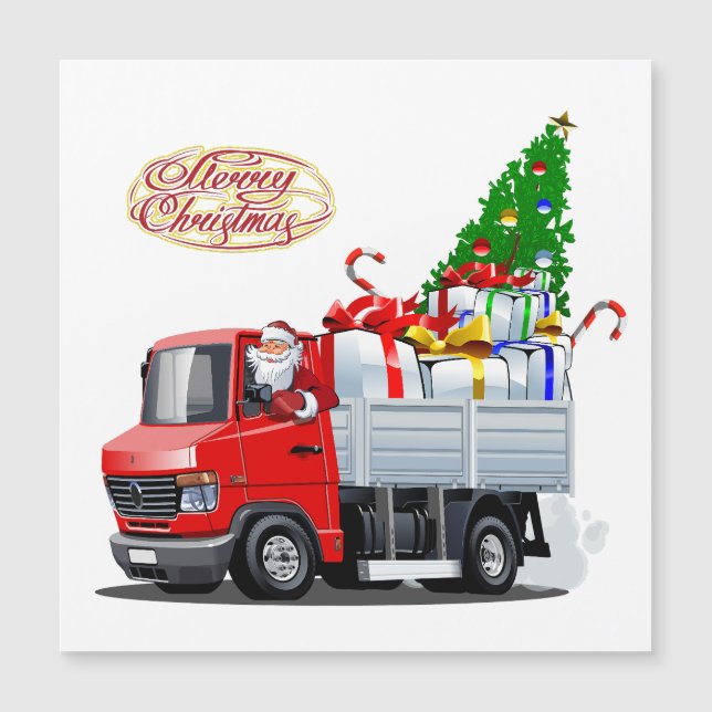 Cartoon Christmas truck (Front)
