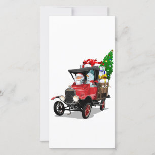 Cartoon Christmas truck