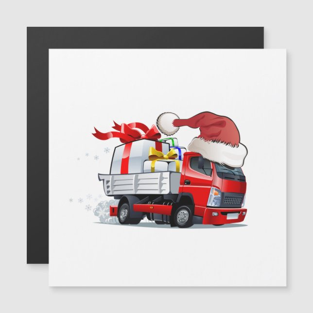 Cartoon Christmas truck (Front/Back)