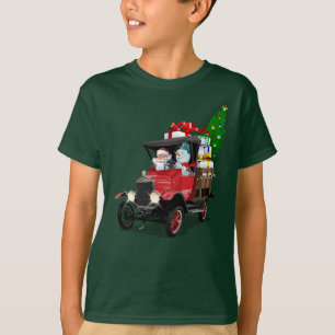 Cartoon Christmas truck T-Shirt