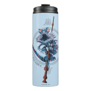 Cartoon Chupacabra & Elder Wand Thermal Tumbler
