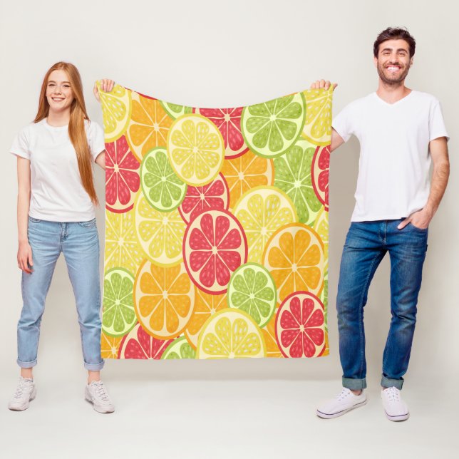 Cartoon Citrus    Fleece Blanket (In Situ)