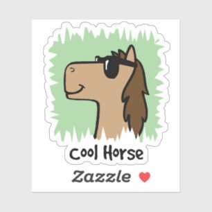 Cartoon Clip Art Cool Horse Wearing Sunglasses