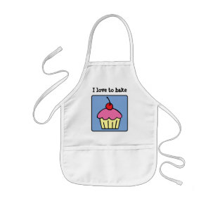 Cartoon Clip Art Cupcake Frosting Cherry Dessert Kids Apron