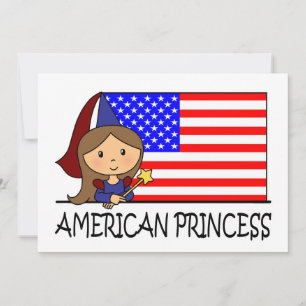 Cartoon Clip Art Cute Princess Girl Birthday Party Invitation