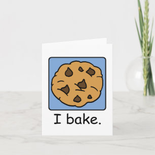 Cartoon Clip Art Yummy Chocolate Chip Cookie Card