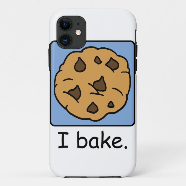 Cartoon Clip Art Yummy Chocolate Chip Cookie Case-Mate iPhone Case (Back)