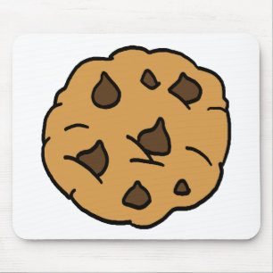 Cartoon Clipart HUGE Chocolate Chip Cookie Dessert Mouse Pad