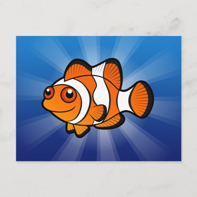 Cartoon Clownfish Postcard (Front)