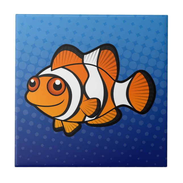 Cartoon Clownfish Tile (Front)