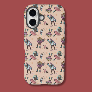 Cartoon Coffee Bean Dance Party iPhone 16 Case