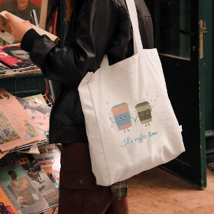 Cartoon coffee cups Tote Bag