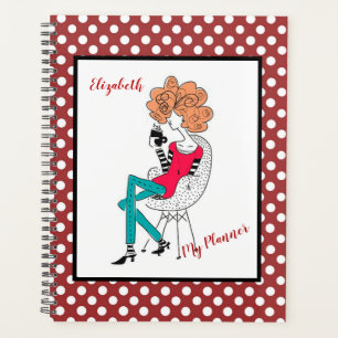 Cartoon Coffee Drinker Planner