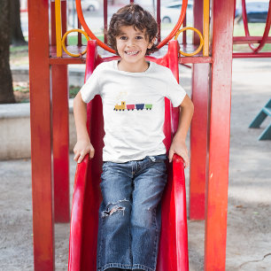 Cartoon Colourful Train T-Shirt