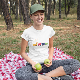 Cartoon Colourful Train T-Shirt
