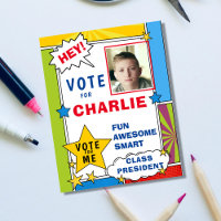 Cartoon Comic Book Style Voting school