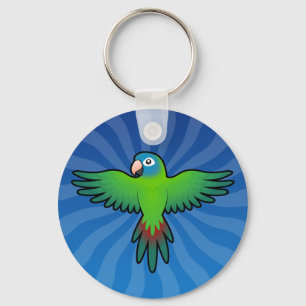 Cartoon Conure / Lorikeet / Parrot Keychain