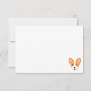 Cartoon Corgi Custom Blank Card