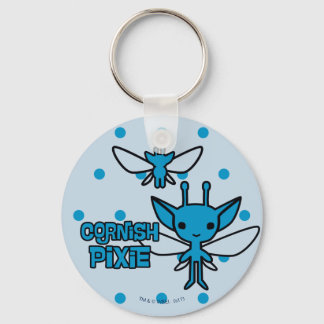 Cartoon Cornish Pixie Character Art Keychain