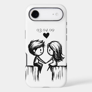 Cartoon Couple Holding Hands