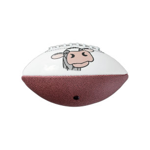 cartoon cow black white pink kiss grey farm animal football