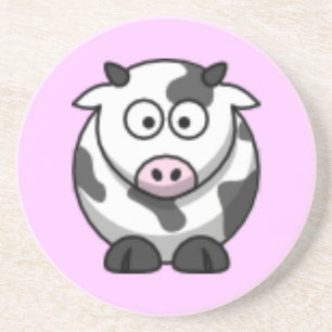cartoon cow coaster