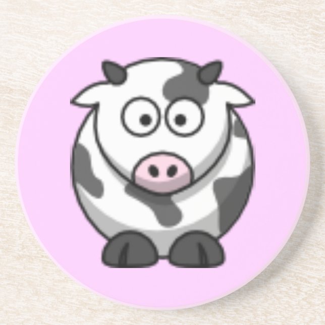 cartoon cow coaster (Front)