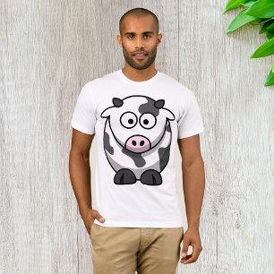 Cartoon Cow Mens T-Shirt