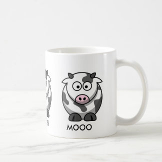 Cartoon Cow MOOO (3x around) Coffee Mug