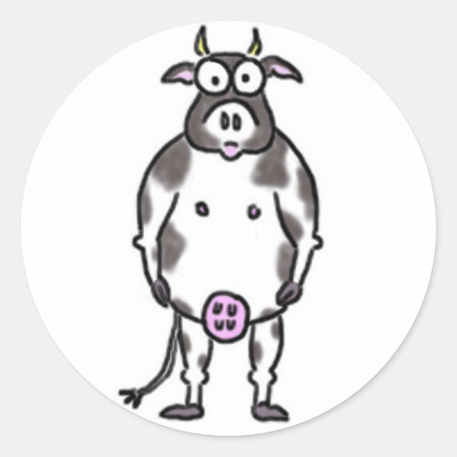 Cartoon Cow Stickers (Front)