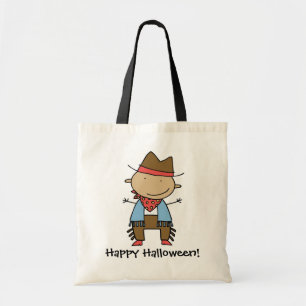Cartoon cowboy customizable trick or treat bag