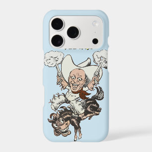 Cartoon cowboy tir pistolets équitation art