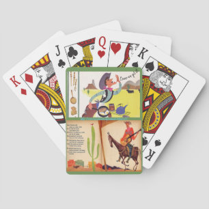 "Cartoon Cowboys" Playing Cards