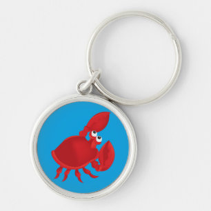 Cartoon crab keychain
