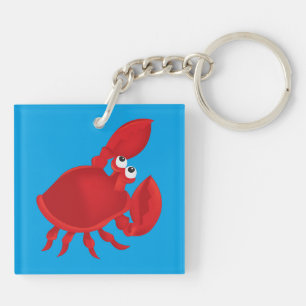 Cartoon crab keychain