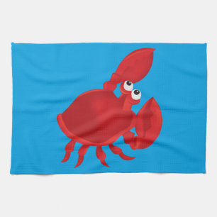 Cartoon crab kitchen towel