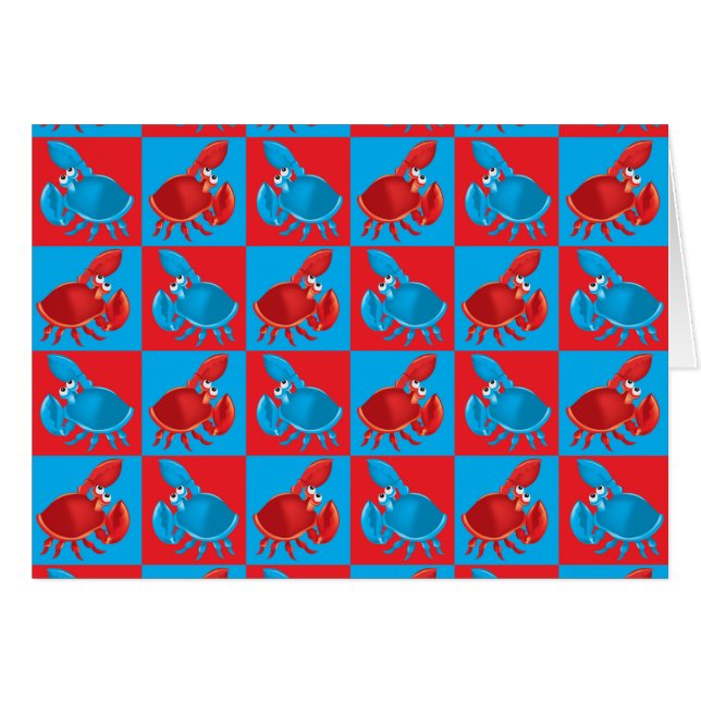 Cartoon crab mosaic (Front Horizontal)