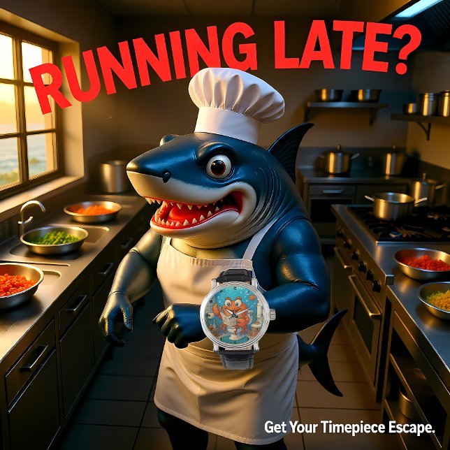 Cartoon Crab Reading in Underwater-themed Bathroom Watch (Creator Uploaded)