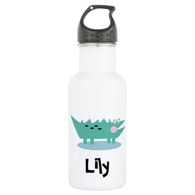 Cartoon Crocodile  Kids  532 Ml Water Bottle (Front)