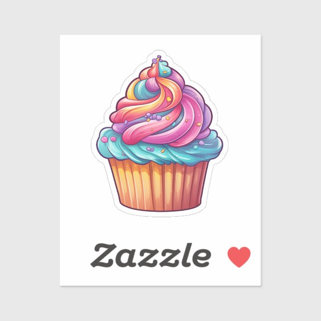 Cartoon cupcake (Sheet)