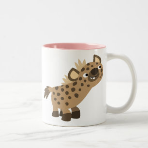 Cartoon Curieux Cute Hyena Mug
