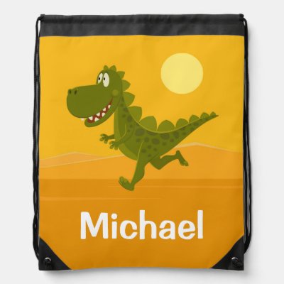 Cartoon Cute Funny Dinosaur Sun Back to School