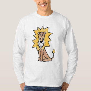 cartoon cute lion kids retro safari jungle animal T-Shirt