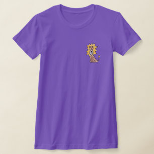 cartoon cute lion kids retro safari jungle animal T-Shirt